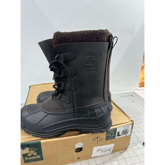 Men\'s Kamik NationPlus Waterproof Insulated Winter Boots -40  Sz. 10 Brown main image 9